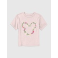 Toddler Mickey And Friends Floral Outline Graphic Tee