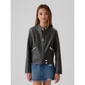 Kids Vegan Leather Moto Jacket