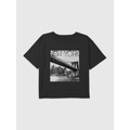 Kids New York Bridge Graphic Boxy Crop Tee