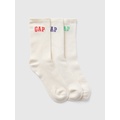 Kids Arch Logo Crew Socks (3-Pack)