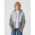 Kids Vintage Soft Colorblock Zip Hoodie