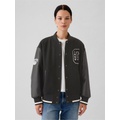 Wool Varsity Logo Boyfriend Jacket