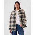 Wool Boyfriend Shirt Jacket