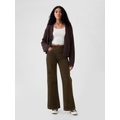 High Rise Corduroy Stride Wide-Leg Pants