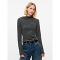 Modern Rib Funnel-Neck T-Shirt