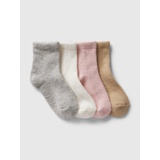 babyGap CashSoft Quarter Crew Socks (4-Pack)