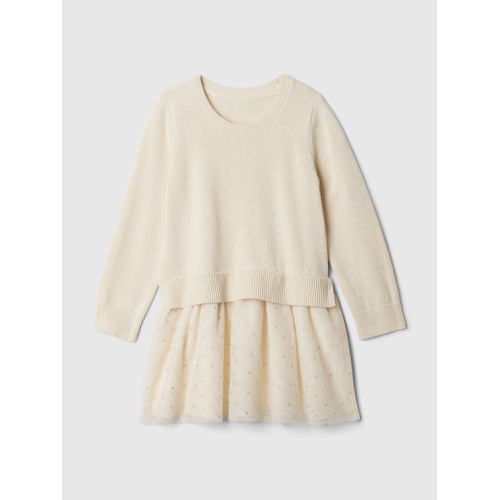 갭 babyGap 2-in-1 Sweater Tulle Dress