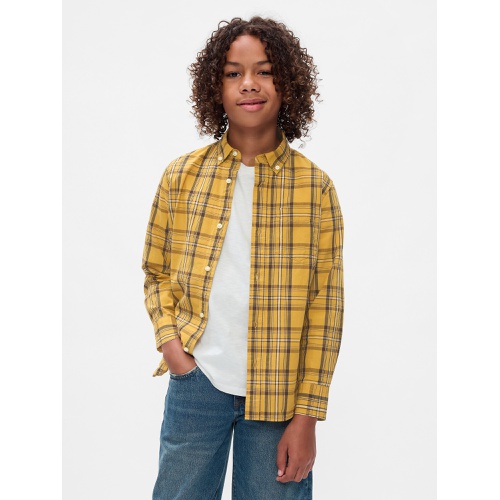 갭 Kids Organic Cotton Poplin Shirt