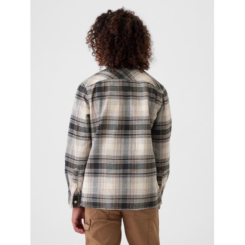 갭 Kids Organic Cotton Flannel Shirt