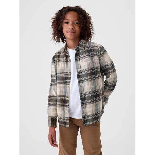 갭 Kids Organic Cotton Flannel Shirt