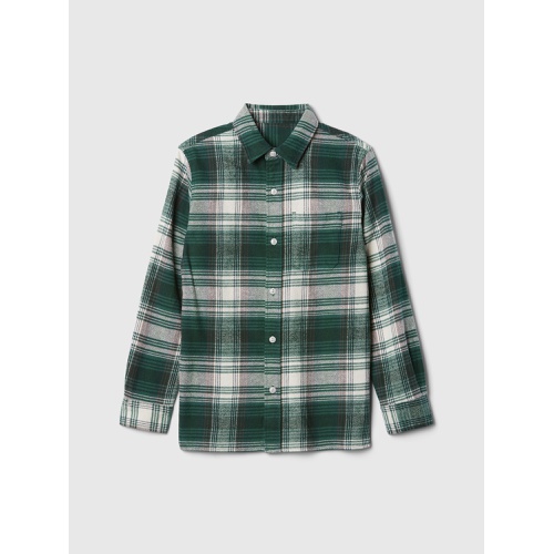 갭 Kids Organic Cotton Flannel Shirt