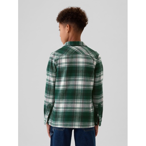 갭 Kids Organic Cotton Flannel Shirt