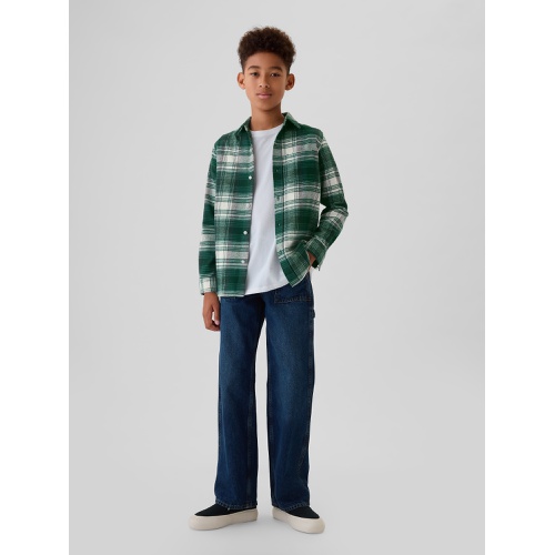 갭 Kids Organic Cotton Flannel Shirt