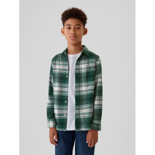 갭 Kids Organic Cotton Flannel Shirt