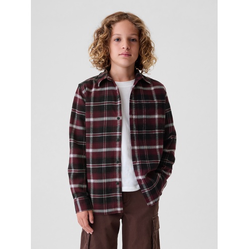 갭 Kids Organic Cotton Flannel Shirt