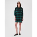 Flannel Utility Mini Shirtdress