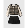 Baby Stripe Cardigan Outfit Set