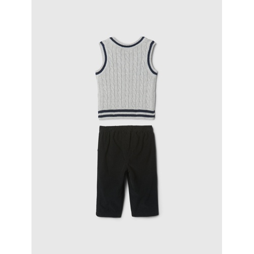 갭 Baby Sweater Vest Outfit Set