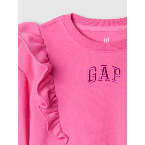 갭 babyGap Vintage Soft Ruffle Logo Sweat Set