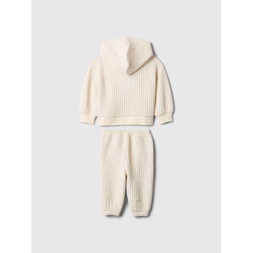 갭 babyGap Wide Rib Logo Outfit Set