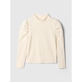 babyGap Puff Sleeve Rib Mockneck