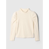 babyGap Puff Sleeve Rib Mockneck