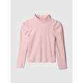 babyGap Puff Sleeve Rib Mockneck