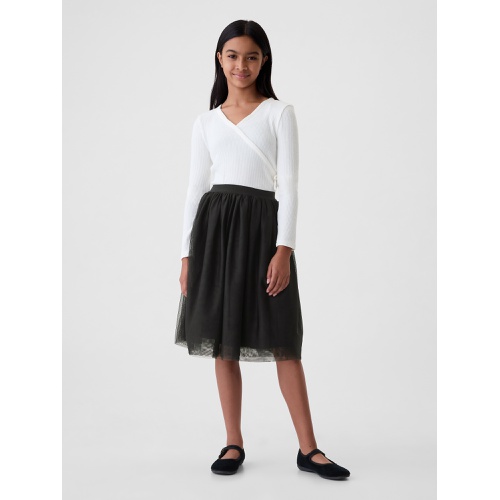 갭 Kids Tulle Midi Skirt