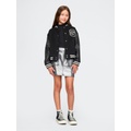 Kids Cargo Foil Denim Skirt