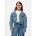 Kids Fringe Western Denim Jacket