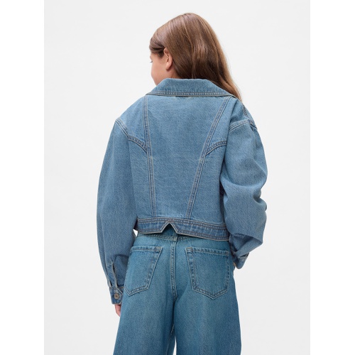 갭 Kids Fringe Western Denim Jacket