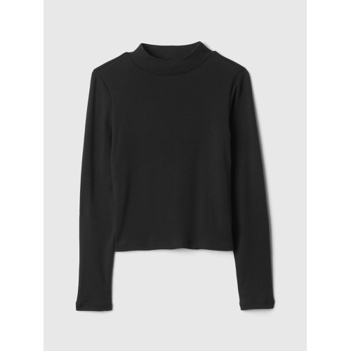 갭 Kids Rib Mockneck T-Shirt