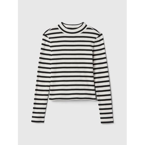 갭 Kids Rib Mockneck T-Shirt