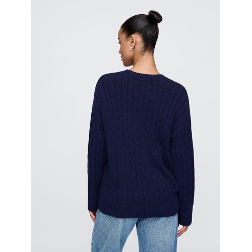 갭 Oversized Cable-Knit Sweater