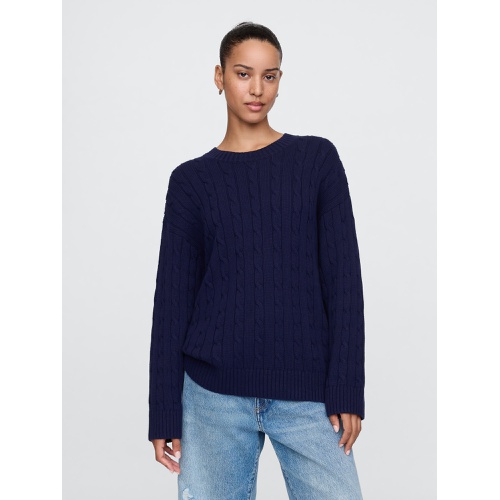 갭 Oversized Cable-Knit Sweater