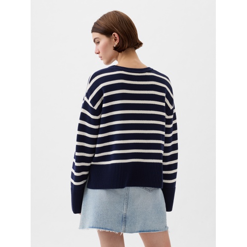 갭 24/7 Split-Hem Shrunken Sweater