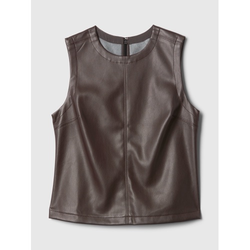 갭 Vegan Leather Shell Tank