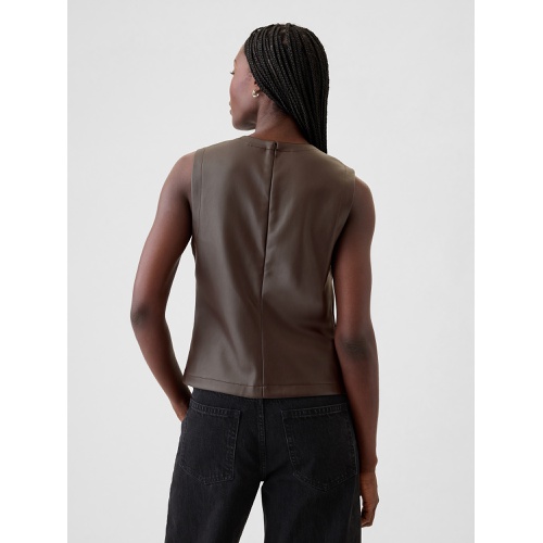 갭 Vegan Leather Shell Tank