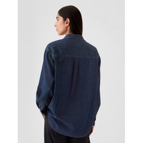 갭 Chambray Denim Big Shirt