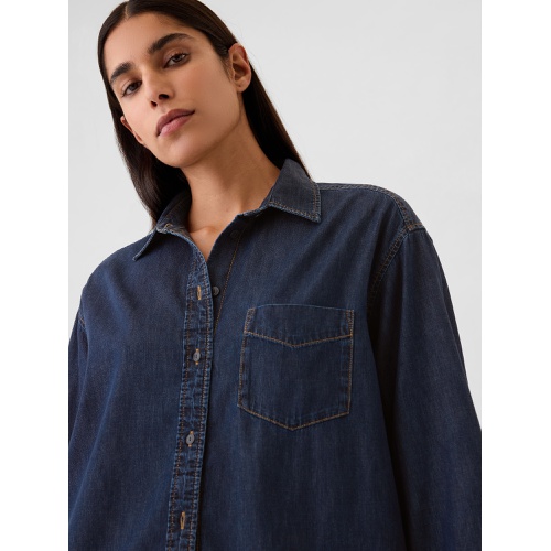 갭 Chambray Denim Big Shirt