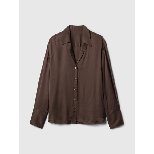 갭 Satin Relaxed Shirt