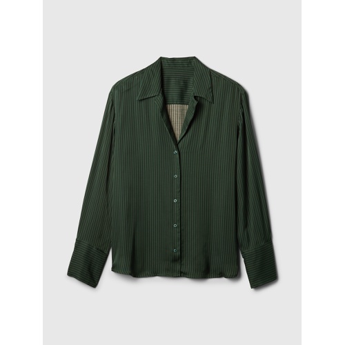 갭 Satin Relaxed Shirt