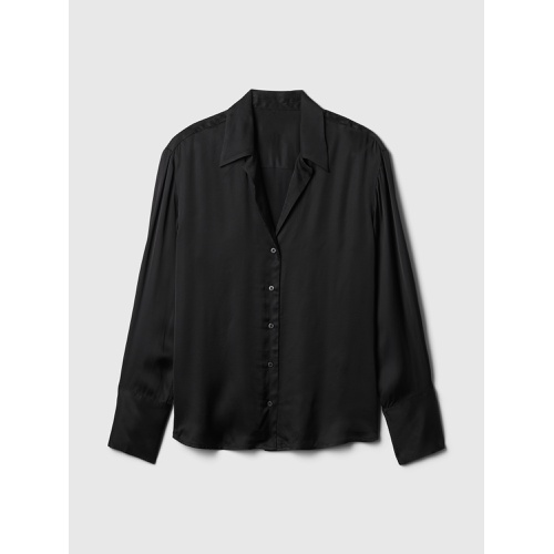 갭 Satin Relaxed Shirt