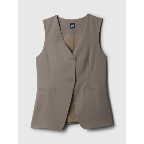 갭 Longline Twill Vest