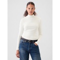 Modern Rib Cropped Mockneck Shirt