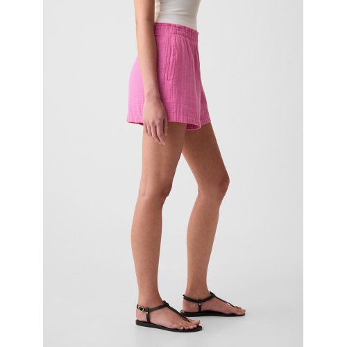 갭 Crinkle Gauze Pull-On Shorts