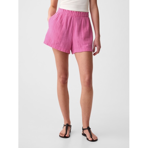 갭 Crinkle Gauze Pull-On Shorts