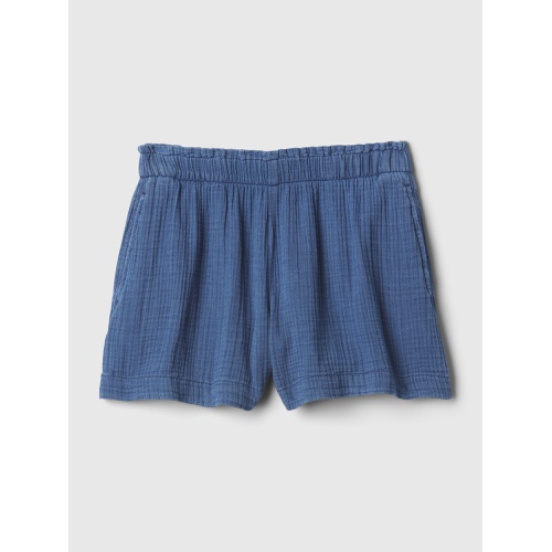 갭 Crinkle Gauze Denim Easy Shorts