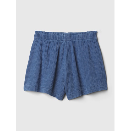 갭 Crinkle Gauze Denim Easy Shorts