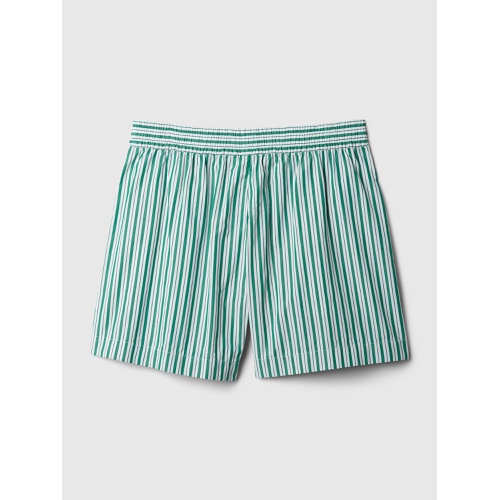 갭 Organic Cotton Striped Poplin Shorts